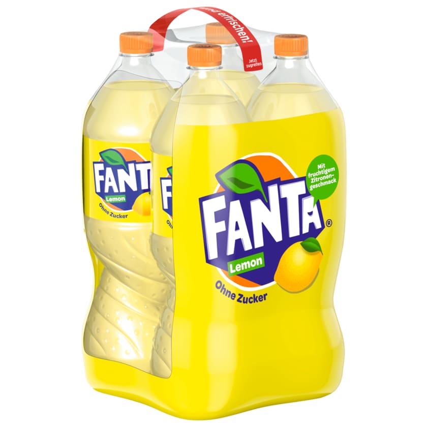 Fanta Lemon ohne Zucker 4x1,5l